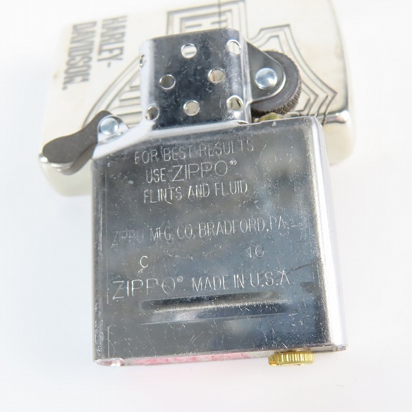 実際に弊社で買取させて頂いたZIPPO/ジッポー HARLEY-DAVIDSON/ハーレーダビッドソン ロゴ 2016年製の画像 6枚目