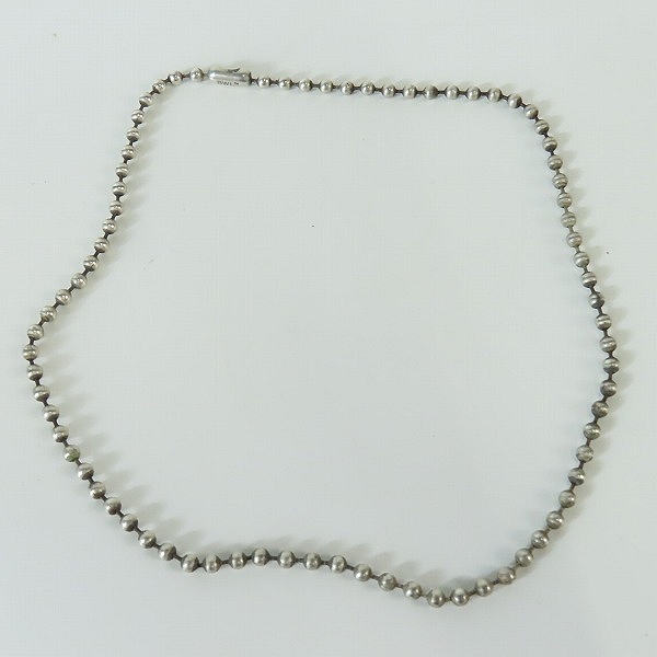 実際に弊社で買取させて頂いたBILL WALL LEATHER/BWL/ビルウォールレザー 4mm ボール チェーン/ネックレスの画像 4枚目