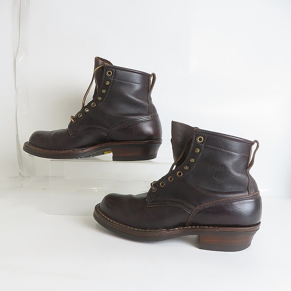 実際に弊社で買取させて頂いたWHITES BOOTS/ホワイツブーツ レース アップブーツ ダークブラウン 8.5Dの画像 3枚目