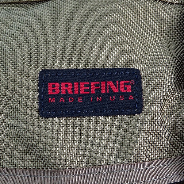 実際に弊社で買取させて頂いたBRIEFING/ブリーフィング SIMPLE FLAP/シンプルフラップ バックパック/リュックサック カーキの画像 3枚目
