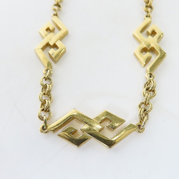 実際に弊社で買取させて頂いたGIVENCHY/ジバンシィ Gロゴリンク チェーンネックレス ゴールドの画像 1枚目