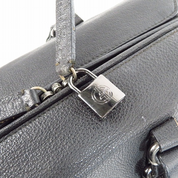 実際に弊社で買取させて頂いたGIORGIO ARMANI/ジョルジオアルマーニ レザーハンドバッグの画像 7枚目