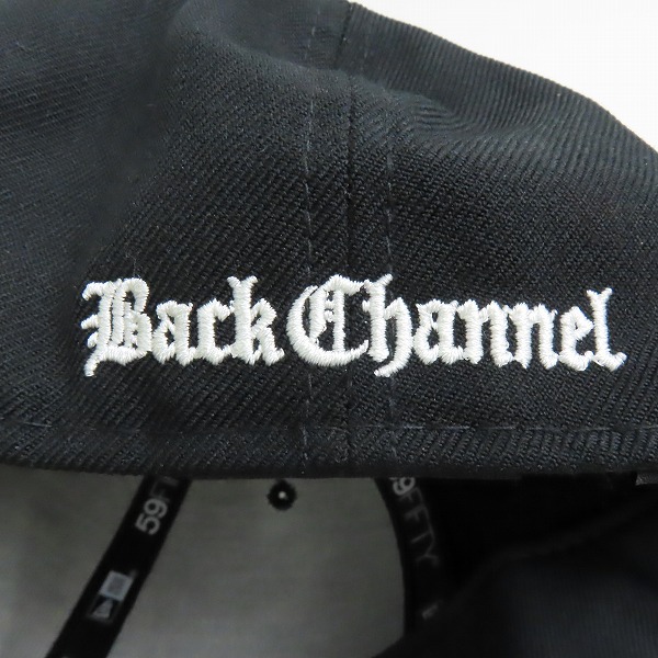 実際に弊社で買取させて頂いたNEW ERA×BACK CHANNEL/ニューエラ×バックチャンネル ブラック キャップ/帽子の画像 6枚目