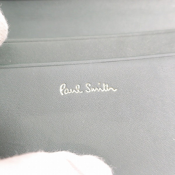 実際に弊社で買取させて頂いたPaul Smith/ポールスミス レザー 二つ折りカードケース/名刺入れの画像 4枚目