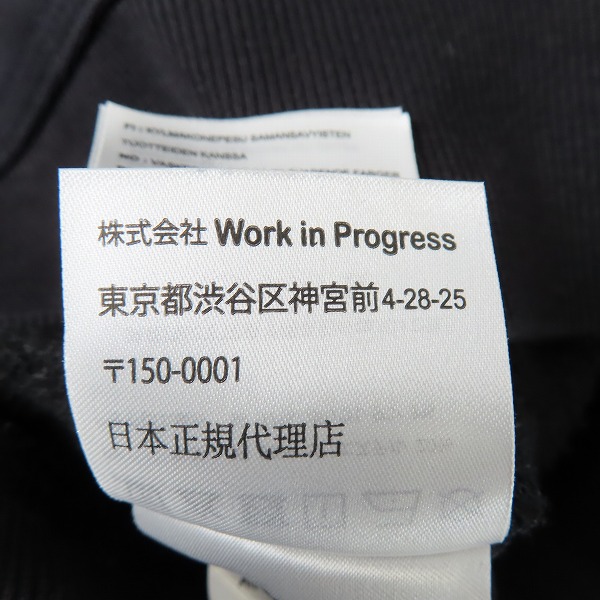 実際に弊社で買取させて頂いたCarhartt WIP/カーハートダブリューアイピー ハーフジップスウェット ワンポイント刺繍 ブラック Mの画像 4枚目