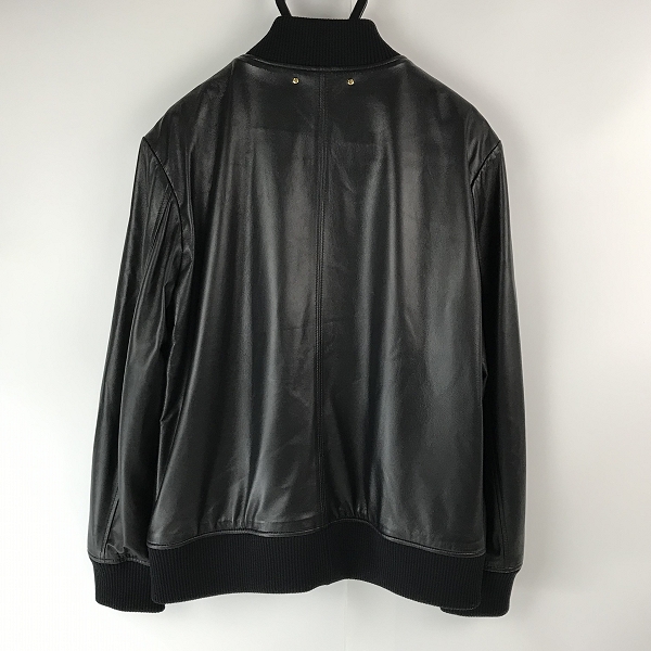 実際に弊社で買取させて頂いたPS Paul Smith/ポールスミス ラム レザー ライダースジャケット/PF-MN-86516/Lの画像 1枚目