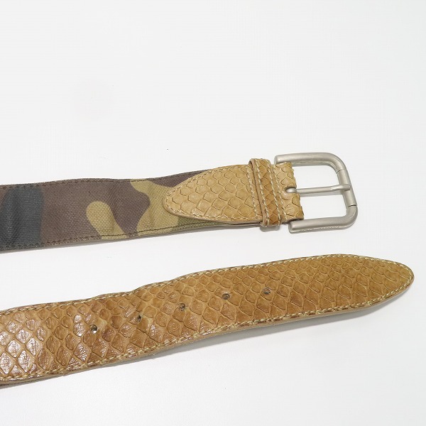 実際に弊社で買取させて頂いたDOLCE&GABBANA/ドルチェ&ガッバーナ ベルト カモフラ 迷彩 95-48の画像 1枚目