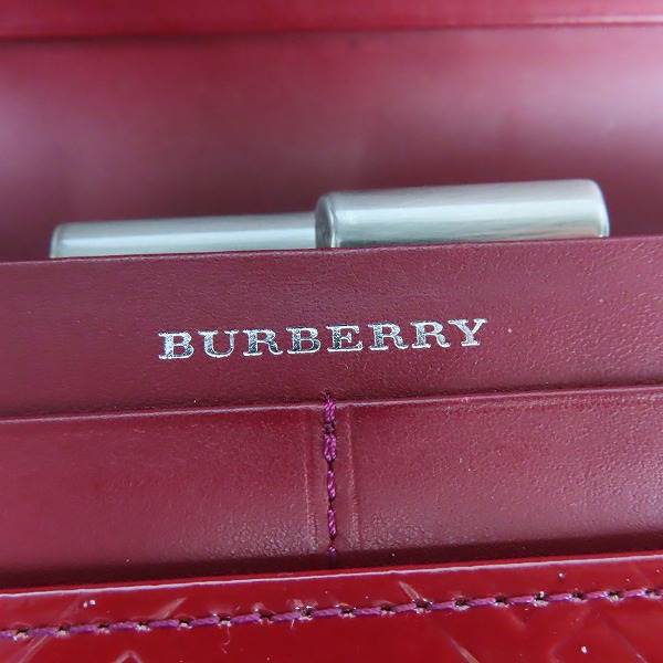 実際に弊社で買取させて頂いたBURBERRY/バーバリー 二つ折り レザー 長財布/ロングウォレットの画像 6枚目