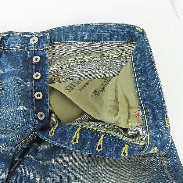 実際に弊社で買取させて頂いた【未使用】F.Yutaka×Marbles/藤原裕×マーブルズ Taisen” Denim Pants 大戦モデル デニム パンツ/ジーンズ MPT-S21FM01/35-31の画像 5枚目