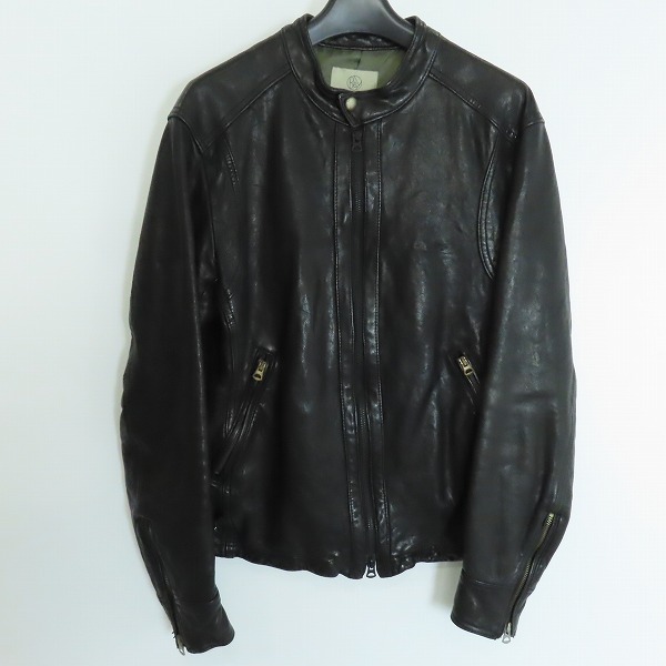実際に弊社で買取させて頂いたBEAUTY&YOUTH UNITED ARROWS/ビューティ&ユース 羊革 レザーシングルライダースジャケット 1225-199-5894 L