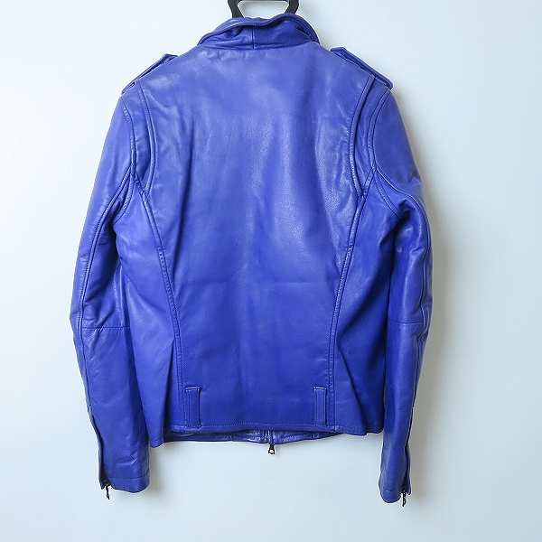 実際に弊社で買取させて頂いたNO ID. /ノーアイディ レザー ダブルライダースジャケット/1の画像 1枚目