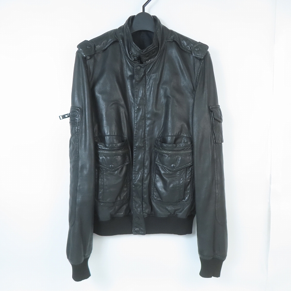 実際に弊社で買取させて頂いた【JPタグ】DIOR HOMME/ディオールオム 05SS エディ期 羊革/シープスキン レザーライダース 5EH5045113/44