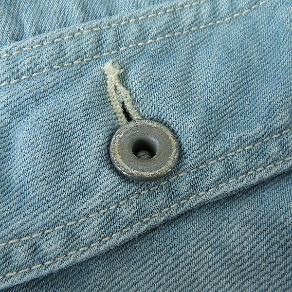 実際に弊社で買取させて頂いたISAMU KATAYAMA BACKLASH/バックラッシュ コットンリネンオーバーフィッティングGジャン 1941-03 Mの画像 6枚目