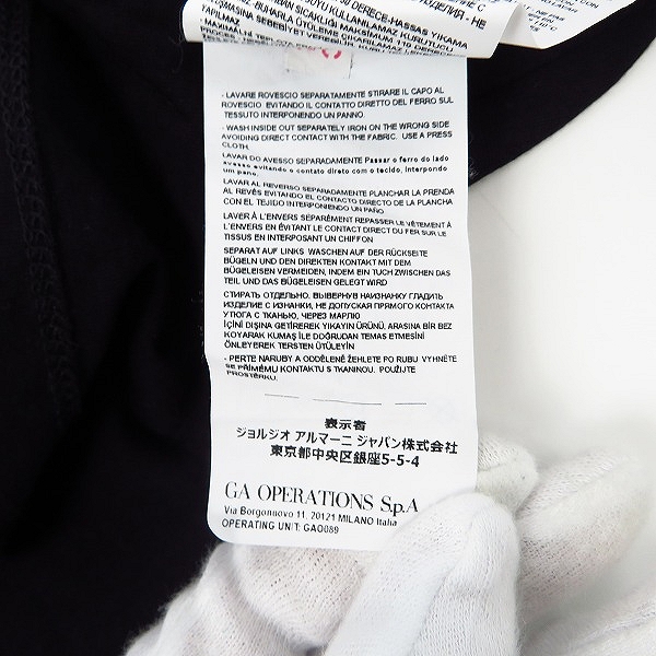 実際に弊社で買取させて頂いたEMPORIO ARMANI/エンポリオアルマーニ ロンT 長袖カットソー ブラック XLの画像 4枚目