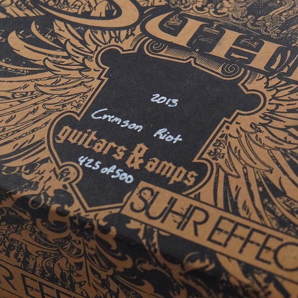 実際に弊社で買取させて頂いたSuhr/サー 2013 Crimson Edition Riot Distortion 500台限定 ディストーション エフェクター 動作確認済みの画像 9枚目