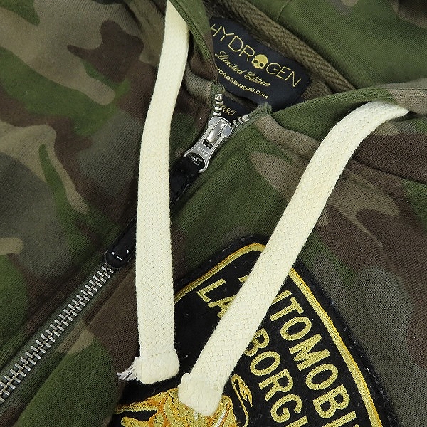 実際に弊社で買取させて頂いたハイドロゲン×ランボルギーニ カモフラジップアップパーカー/Sの画像 6枚目