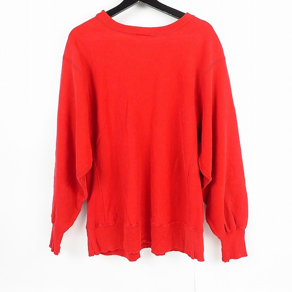 実際に弊社で買取させて頂いたChampion/チャンピオン 90's REVERSE WEAVE/リバースウィーブ プルオーバー レッド/Lの画像 1枚目