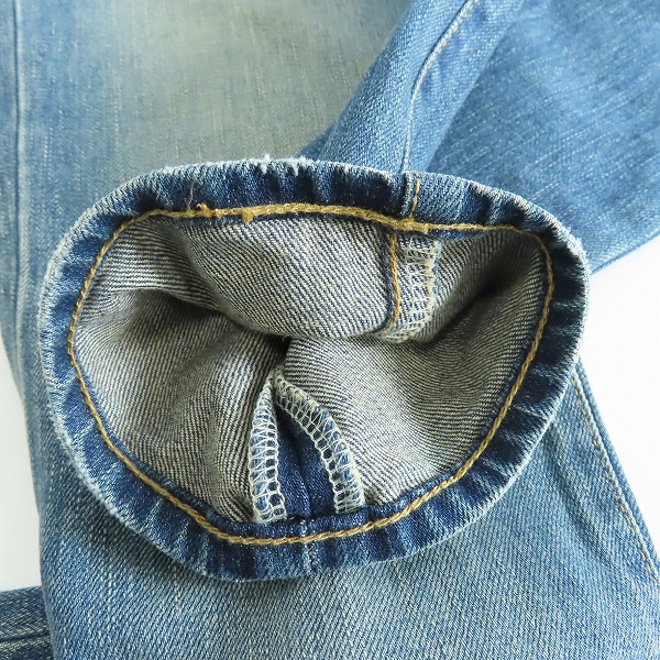 実際に弊社で買取させて頂いたSAINT LAURENT PARIS/サンローランパリ 17AW ニークラッシュデニムパンツ 489125 Y806K/27の画像 9枚目