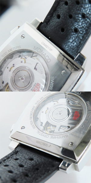 実際に弊社で買取させて頂いたTAG HEUER/タグホイヤー  モナコ キャリバー11 クロノグラフ CAW211Pの画像 6枚目