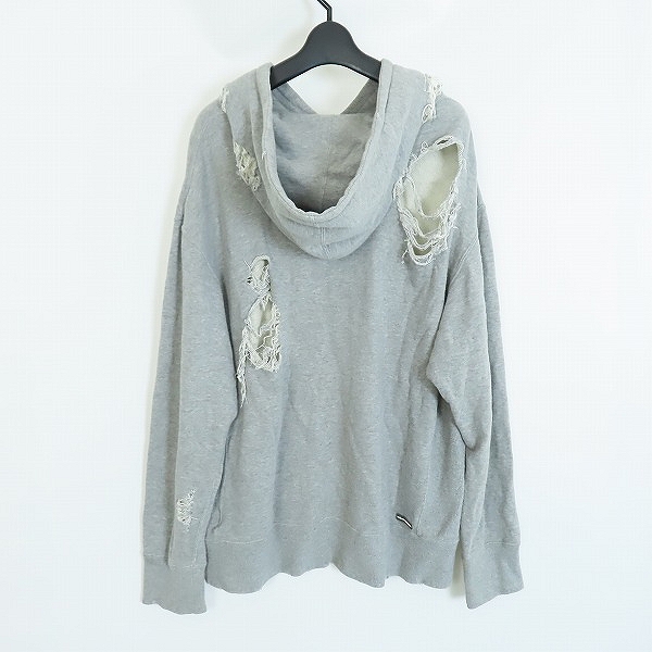 実際に弊社で買取させて頂いたuniform experiment/ユニフォームエクスペリメント クラッシュ加工プルオーバーパーカー UE-167033/2の画像 1枚目