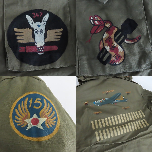 実際に弊社で買取させて頂いたBuzz Rickson's/バズリクソンズ M-1943フィールドジャケット BR15186/40Rの画像 7枚目
