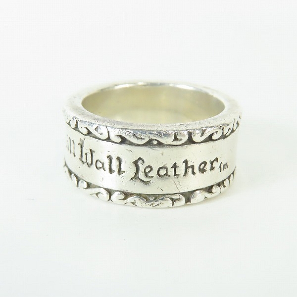 実際に弊社で買取させて頂いたBILL WALL LEATHER/BWL/ビルウォールレザー ウェーブ ロゴ ボックス リング 24号の画像 1枚目