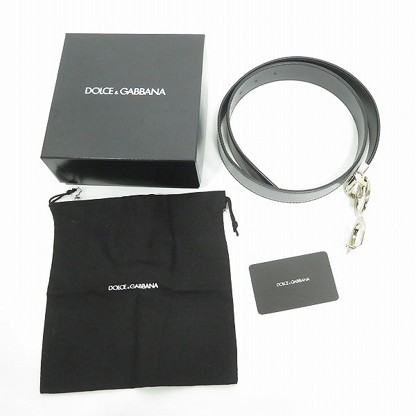 実際に弊社で買取させて頂いたDOLCE & GABBANA/ドルチェ&ガッバーナ DGバックル レザーベルトの画像 8枚目