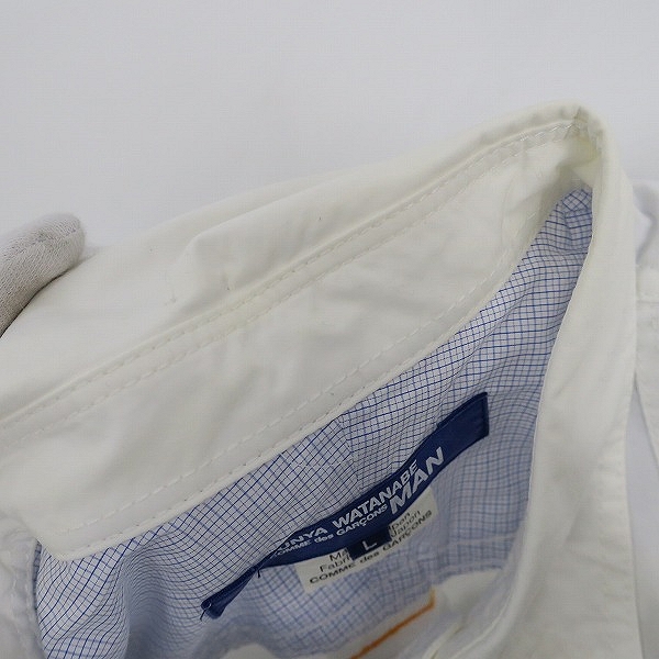 実際に弊社で買取させて頂いたCOMME des GARCONS JUNYA WATANABE MAN/コム デ ギャルソン ジュンヤ ワタナベ マン パッチワークシャツ WQ-B008 AD2015/Lの画像 4枚目