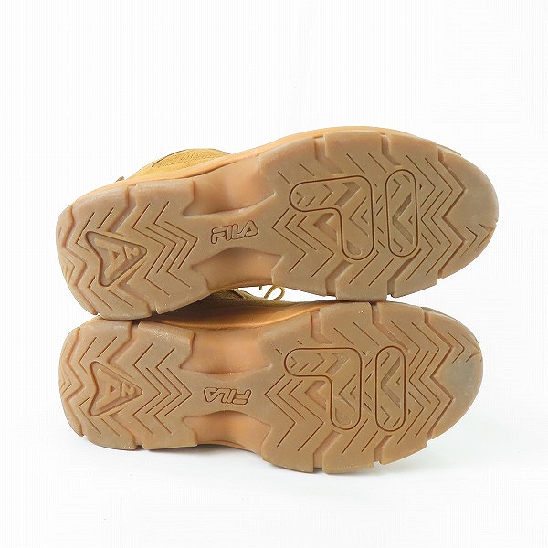 実際に弊社で買取させて頂いたFILA×atmos/フィラ×アトモス FILA 96/ WHEAT/GUM/1VB90139-200 ハイカットスニーカー/US10の画像 2枚目