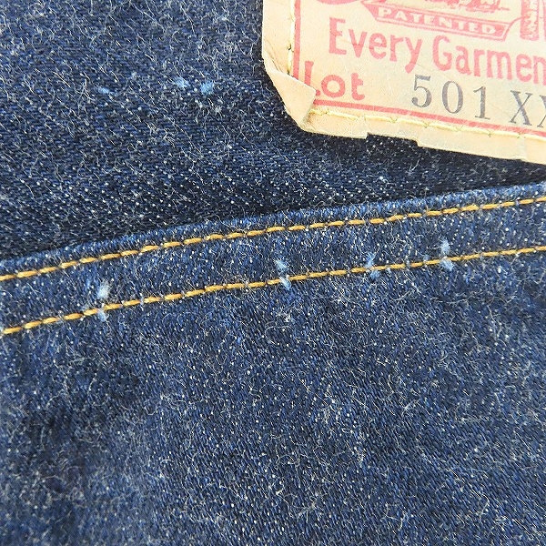 実際に弊社で買取させて頂いたLEVI'S/リーバイス 501XX 復刻 バレンシア工場製 ビッグE 刻印555 501‐0003 デニムパンツ/W34 L36の画像 8枚目