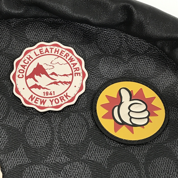 実際に弊社で買取させて頂いたCOACH×Disney/コーチ×ディズニー シグネチャー リュックサック 3837の画像 5枚目