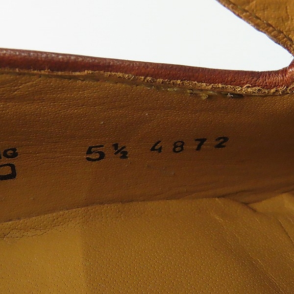 実際に弊社で買取させて頂いたFRANCESCO BENIGNO/フランチェスコ・ベニーニョ BRISTOL 型押し タッセルローファー 4872/5.5の画像 5枚目