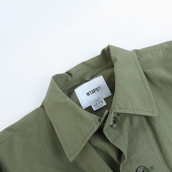 実際に弊社で買取させて頂いたWTAPS/ダブルタップス ジャングル 20AW JUNGLE/LS/NYCO.RIPSTOP. CORDURA ジャングル ジャケット 202WVDT-SHM01/3の画像 5枚目