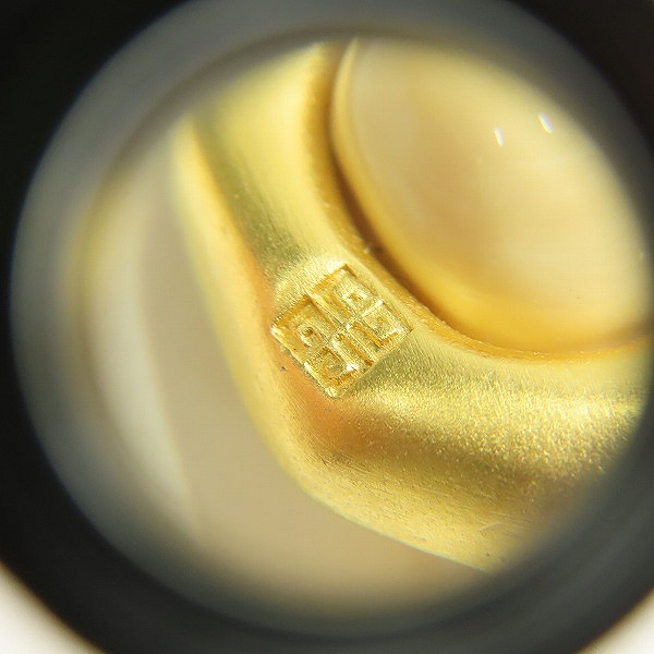 実際に弊社で買取させて頂いたGIVENCHY/ジバンシイ ロゴ/ストーン イヤリング ゴールドの画像 5枚目