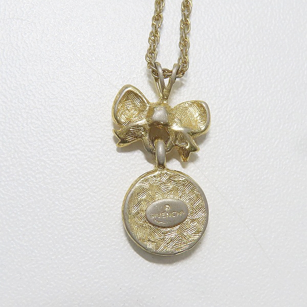 実際に弊社で買取させて頂いたGIVENCHY/ジバンシィ リボン ラウンドロゴ ネックレスの画像 2枚目