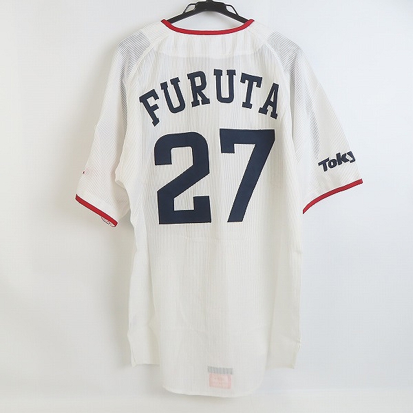 実際に弊社で買取させて頂いた【未使用】デサント×ビームス 東京ヤクルトスワローズ 2006 ホーム レプリカユニフォーム #27古田 DYS-0601/FREEの画像 1枚目