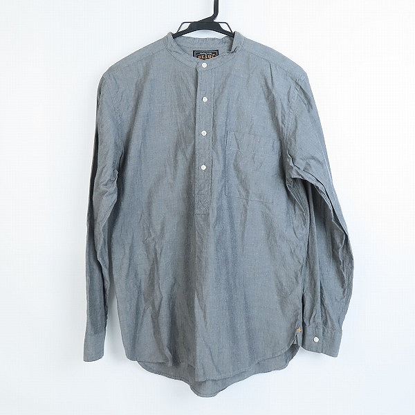 実際に弊社で買取させて頂いたBEAMS PLUS/ビームスプラス バンドカラープルオーバーシャツ グレー S