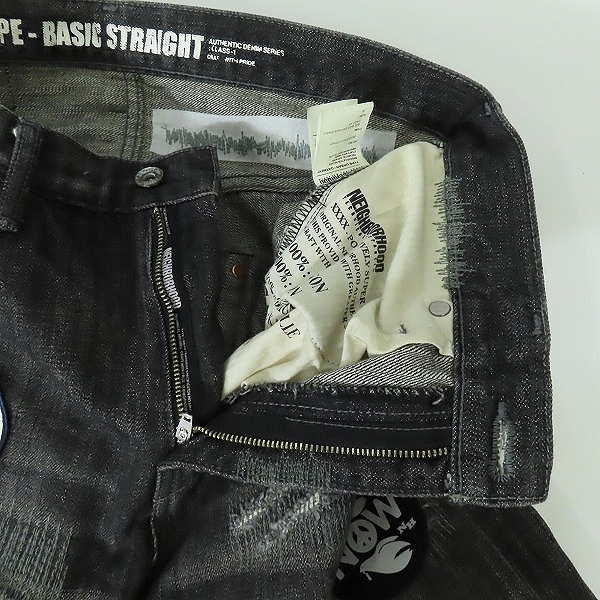 実際に弊社で買取させて頂いたNEIGHBORHOOD×DISNEY/ネイバーフッド×ディズニー 09AW BIG BAD SAVAGE BASIC デニムパンツ 092DCWDN-PTM01/Sの画像 7枚目