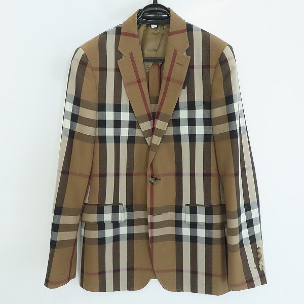 実際に弊社で買取させて頂いたBURBERRY/バーバリー チェック テーラードジャケット 8036696/46R