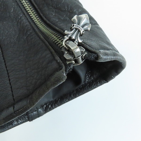 実際に弊社で買取させて頂いたDEAL DESIGN/ディールデザイン ゴートレザージャケット DA-091/Mの画像 9枚目