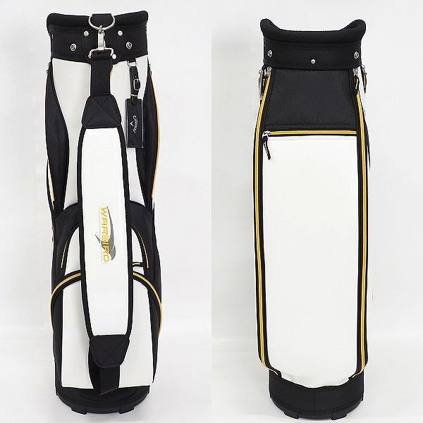 実際に弊社で買取させて頂いたCallaway/キャロウェイ WARBIRD/ウォーバード 5分割 キャディバッグ ホワイトｘブラックｘイエローの画像 2枚目