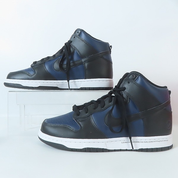 実際に弊社で買取させて頂いたNIKE×FRAGMENT DESIGN/ナイキ×フラグメントデザイン DUNK HI/ダンク ハイ ミッドナイトネイビー DJ0383-400/28.0の画像 3枚目