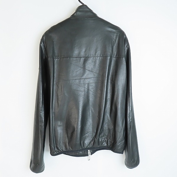 実際に弊社で買取させて頂いたEMPORIO ARMANI/エンポリオアルマーニ レザージャケット 3Y1B96 1LAGZ/Sの画像 1枚目