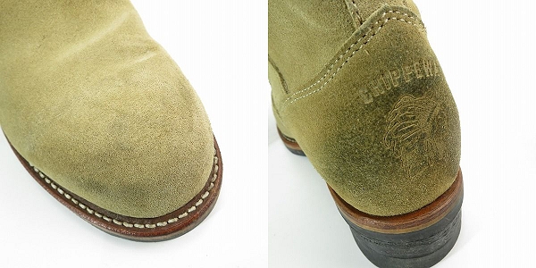 実際に弊社で買取させて頂いたChippewa/チペワ スウェード エンジニア ショートブーツ 9Eの画像 8枚目