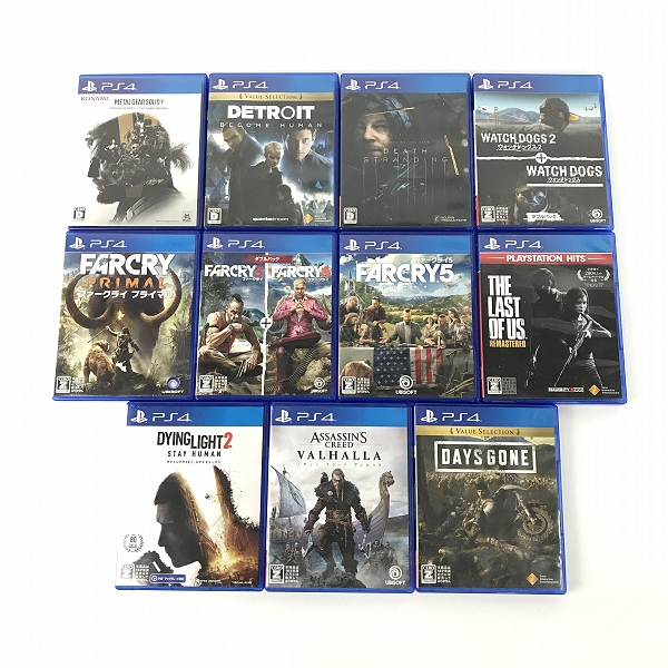 実際に弊社で買取させて頂いた【おまとめ】PlayStation/プレステーション PS4 ソフト DETROIT BECOME HUMAN/DEATH STRANDING/METAL GEAR SOLIDⅤ 等