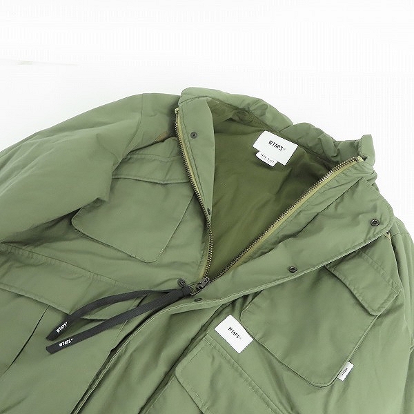 実際に弊社で買取させて頂いたWTAPS/ダブルタップス 19AW MC JACKET COPO TAFFETA/ミリタリー ジャケット ブルゾン 192WVDT-JKM04/01の画像 2枚目