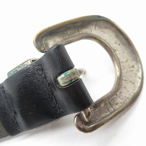 実際に弊社で買取させて頂いた International Gallery BEAMS x WILLIAM/インターナショナルギャラリービームス×ウィリアム レザー ウエスタンベルト/32の画像 7枚目