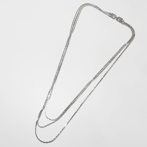 実際に弊社で買取させて頂いたGIVENCHY/ジバンシィ ロゴ 三連チェーンネックレス の画像 4枚目