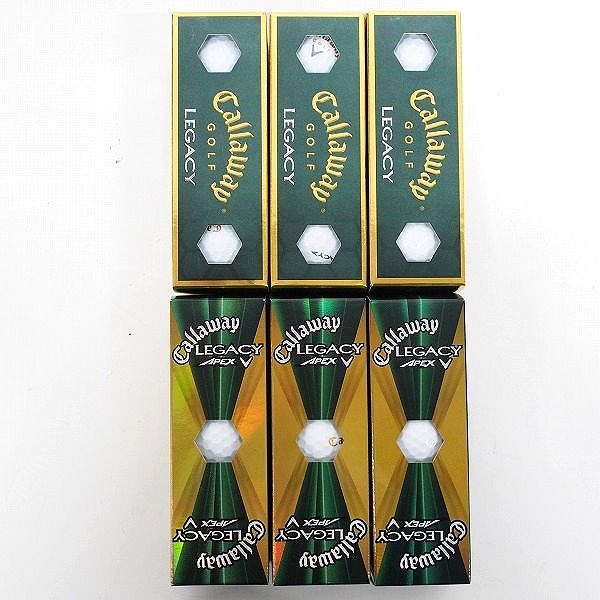 実際に弊社で買取させて頂いた【未使用】Callaway/キャロウェイ LEGACY・LEGACY APEX レガシー ゴルフボール ホワイト 6スリーブ/計18個