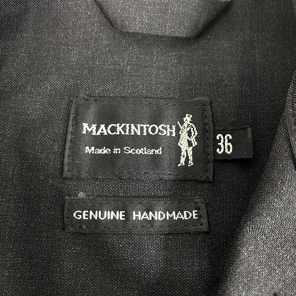 実際に弊社で買取させて頂いたMACKINTOSH/マッキントッシュ ゴム引き ステンカラーコート/36の画像 2枚目